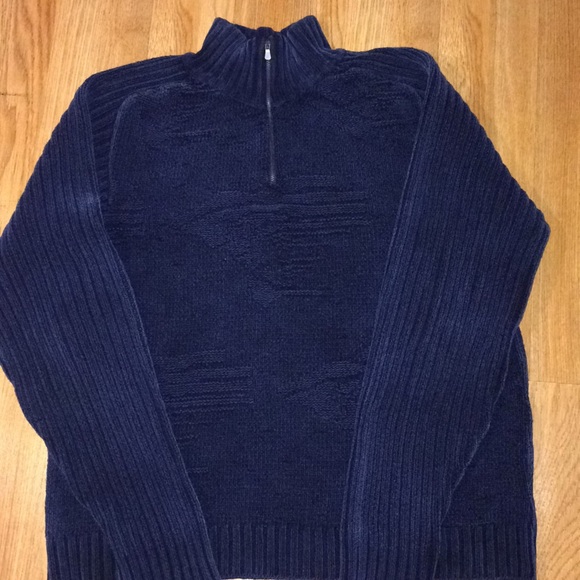 Versace Other - Versace Sport Half ZIP Blue Sweater